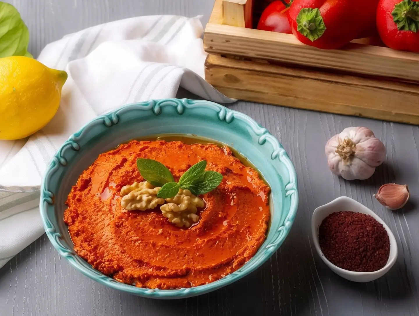 Muhamra With Walnuts And Olive Oil Medium