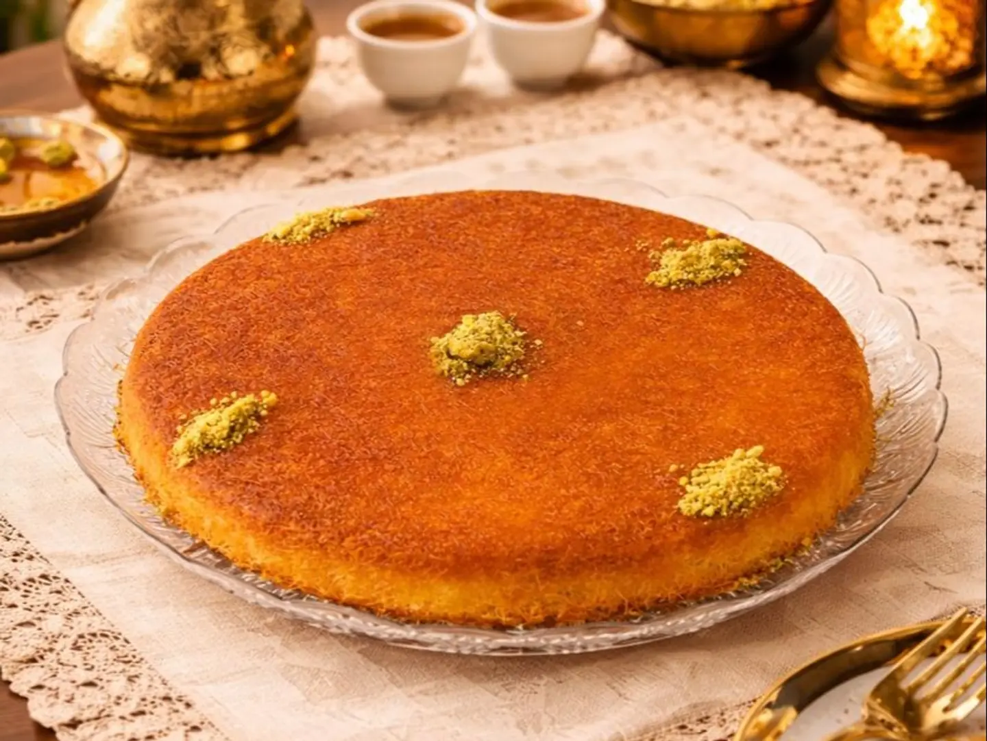 كنافة بالقشطة والجبنة - 2 نفر