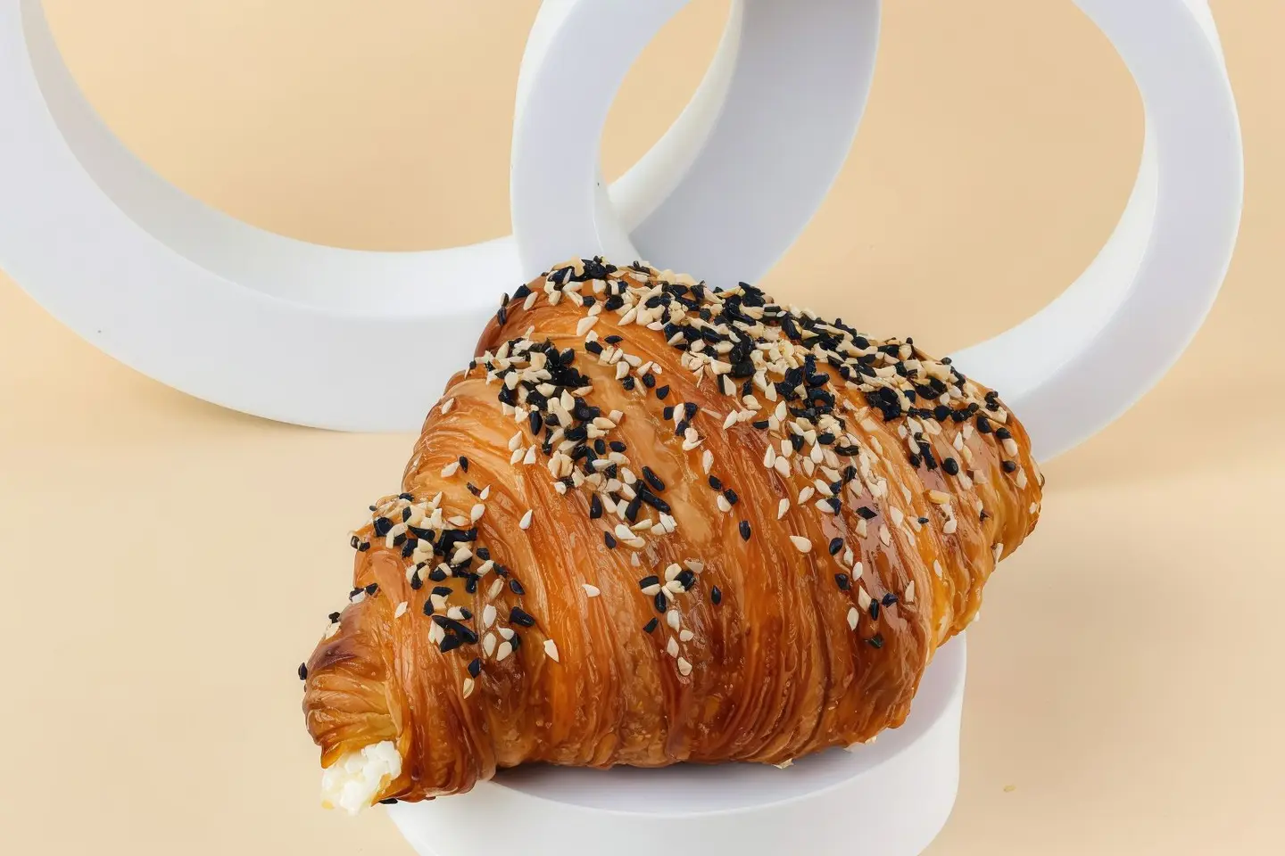 Feta Croissant With Honey