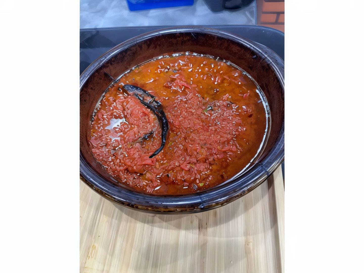 لحمة بصينية بالبندورة