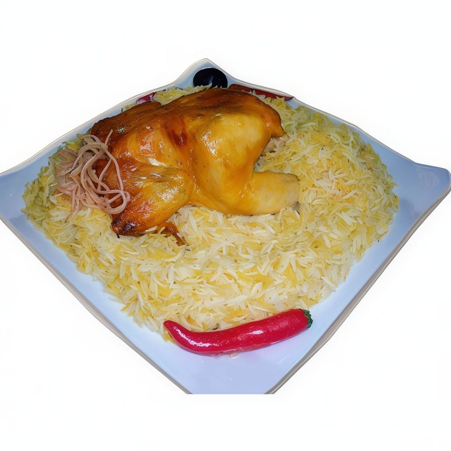 نص حبة دجاج مندي