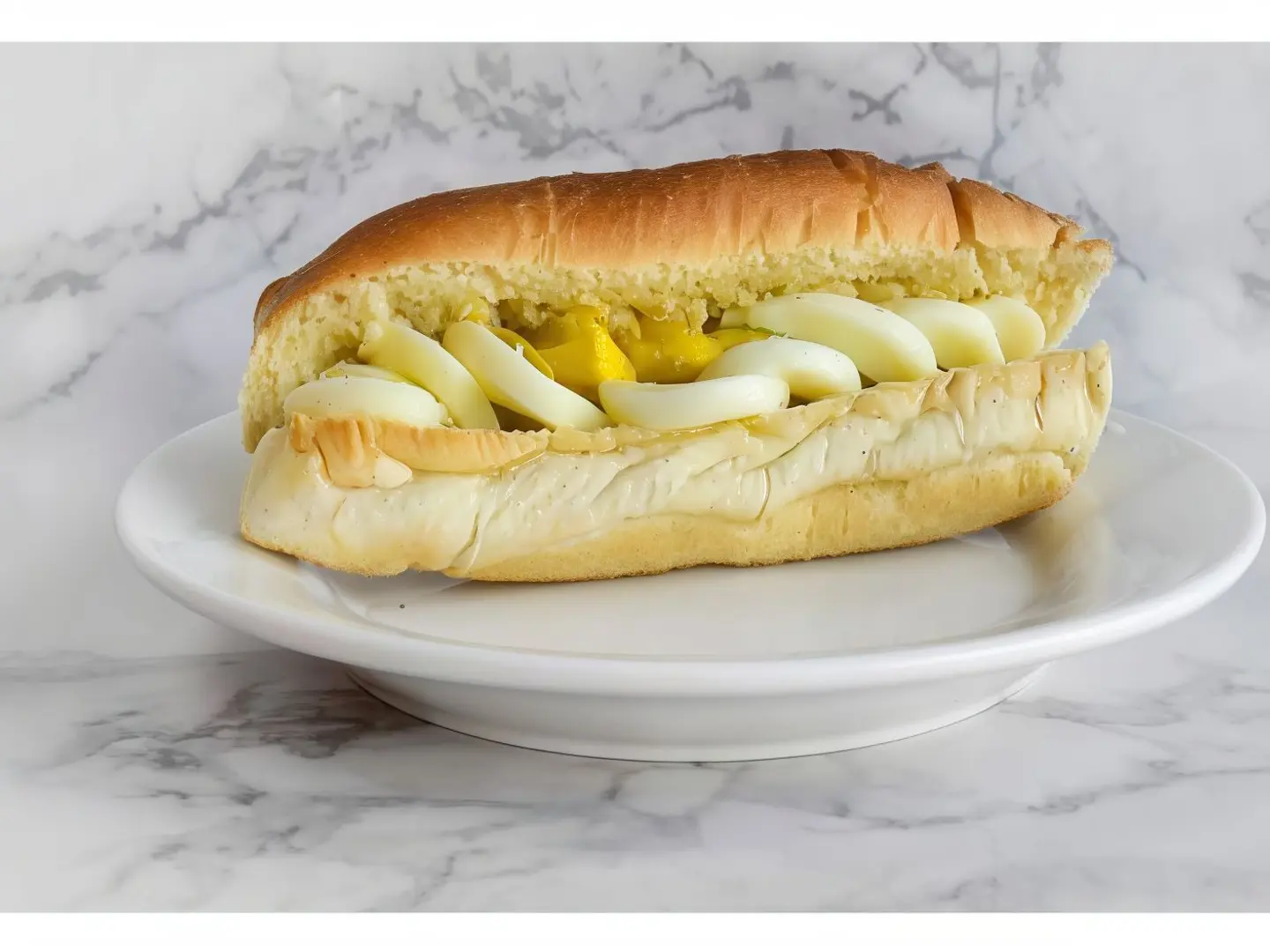 Boiled Eggs Sandwich