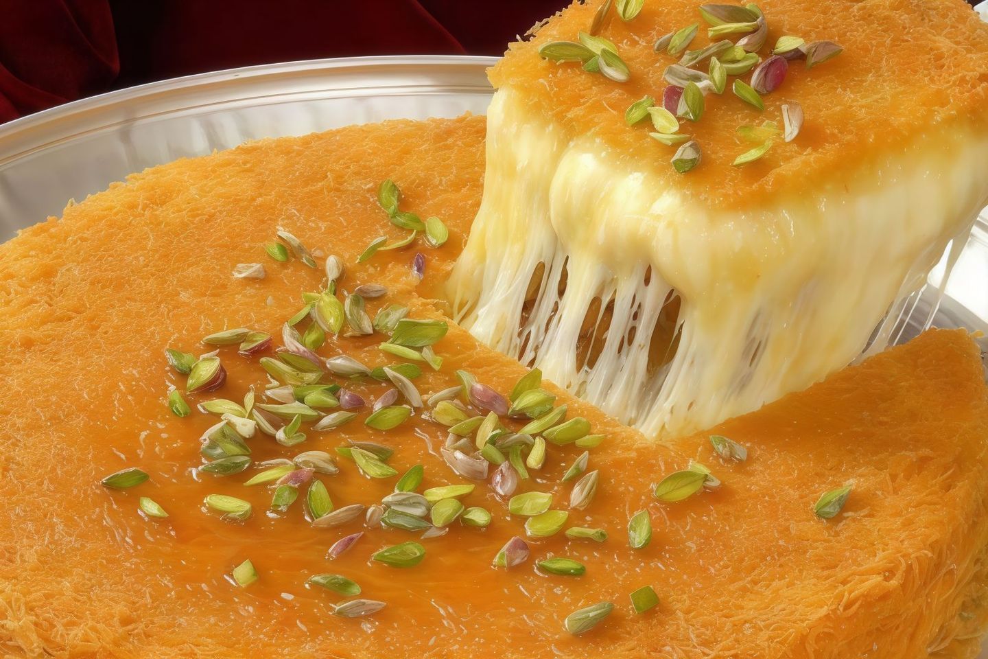 صينية كنافة النابلسية خشنة - قشطة أثنان كيلو