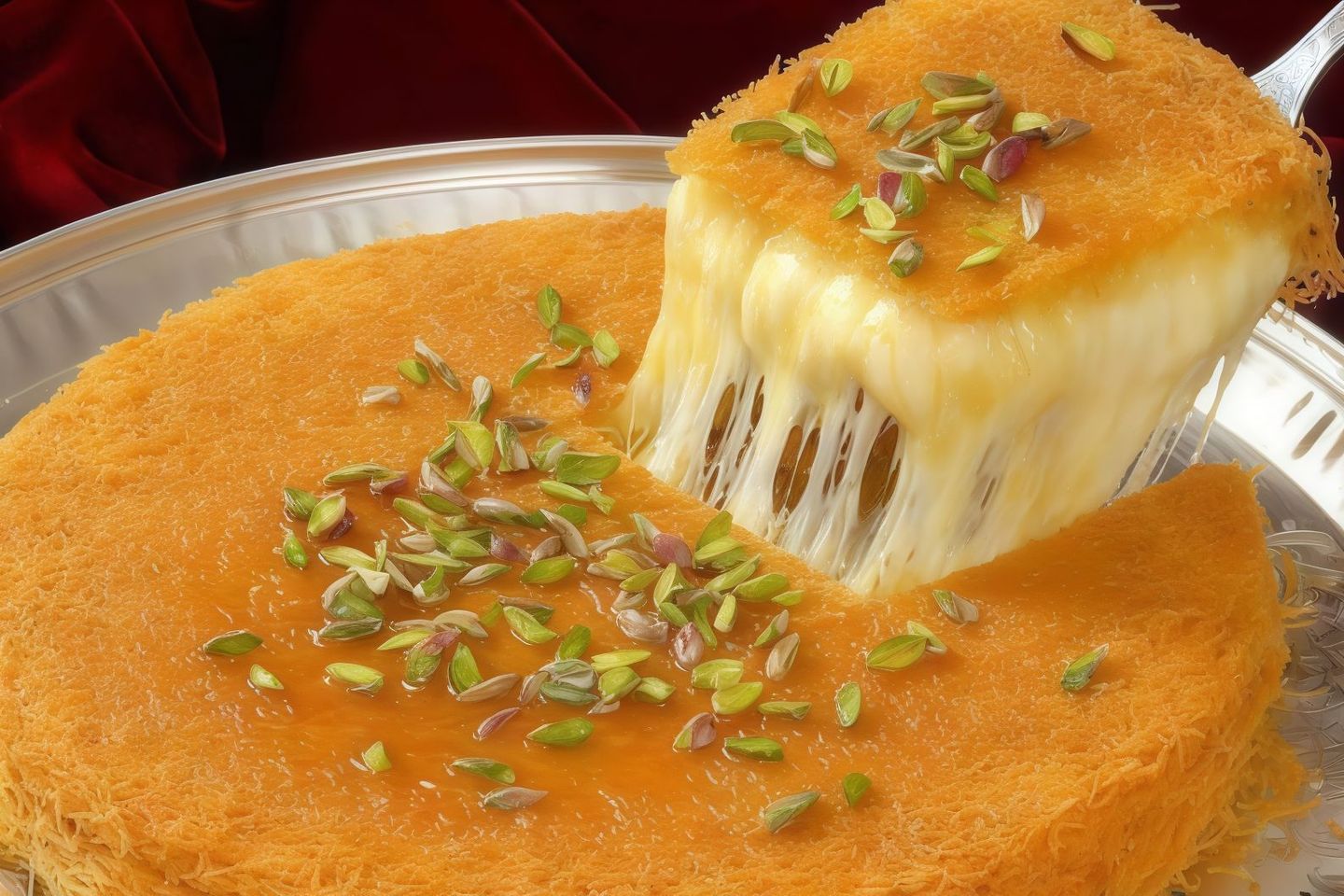صينية كنافة النابلسية ناعمة - كيلو بالقشطة