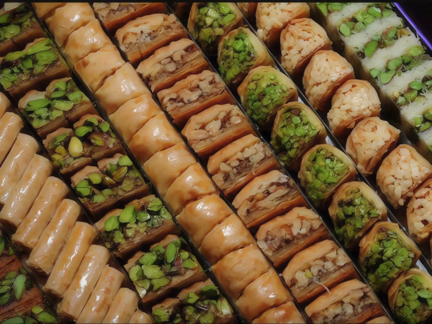 بقلاوة مشكل نص كيلو