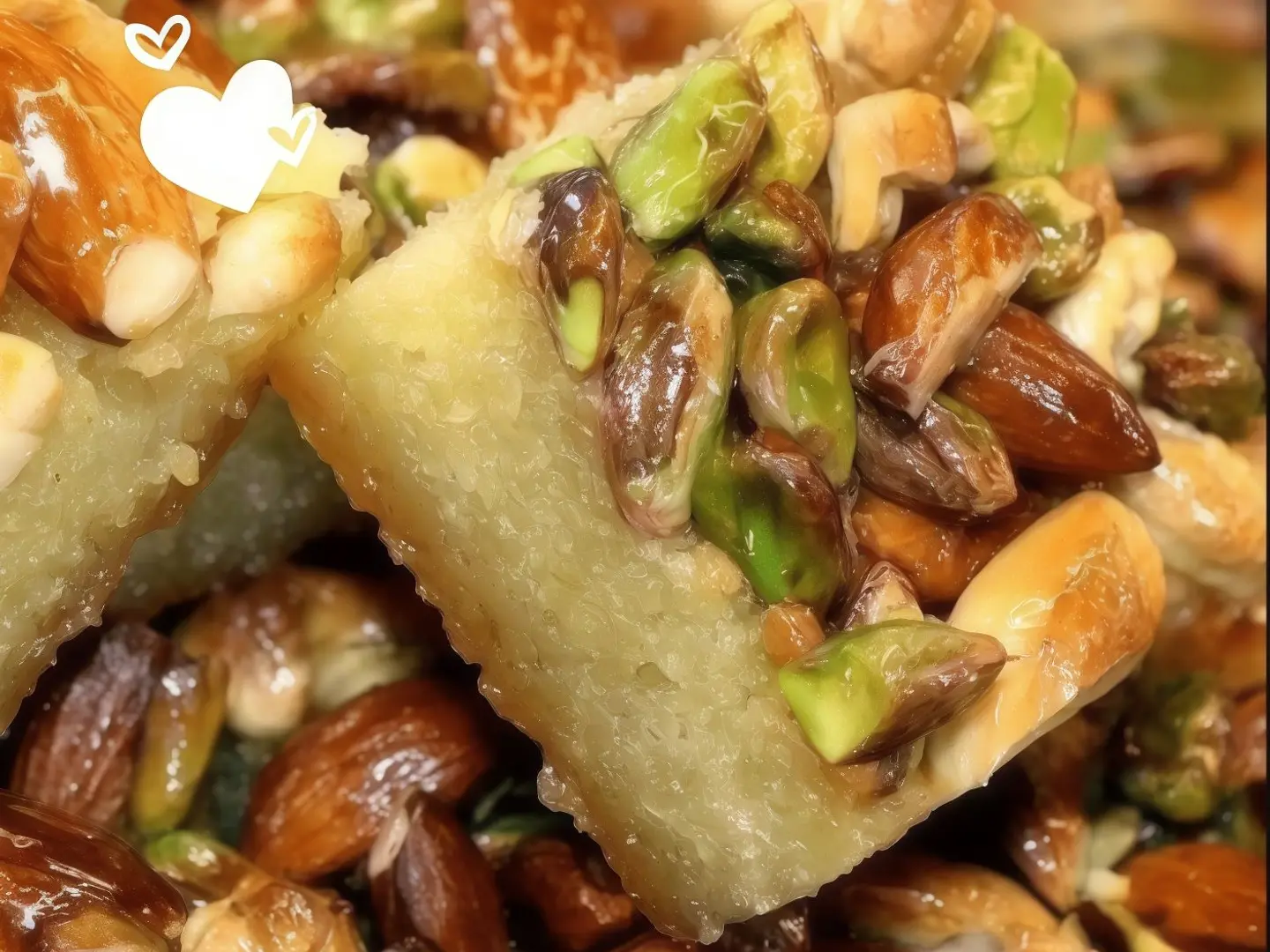 بسبوسة نبكية بالفستق الحلبي كيلو