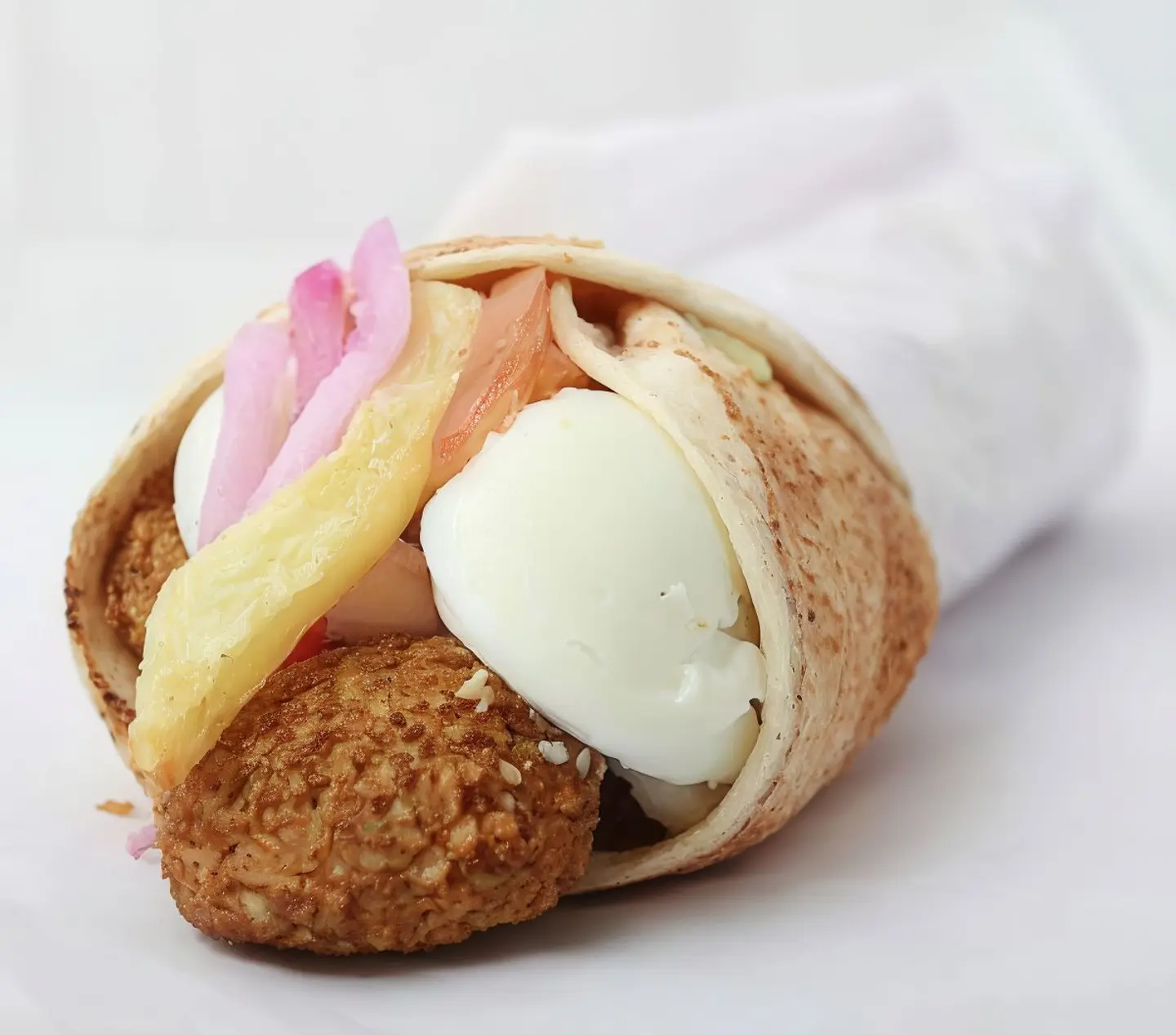 Falafel Mhanna Sandwich With Egg