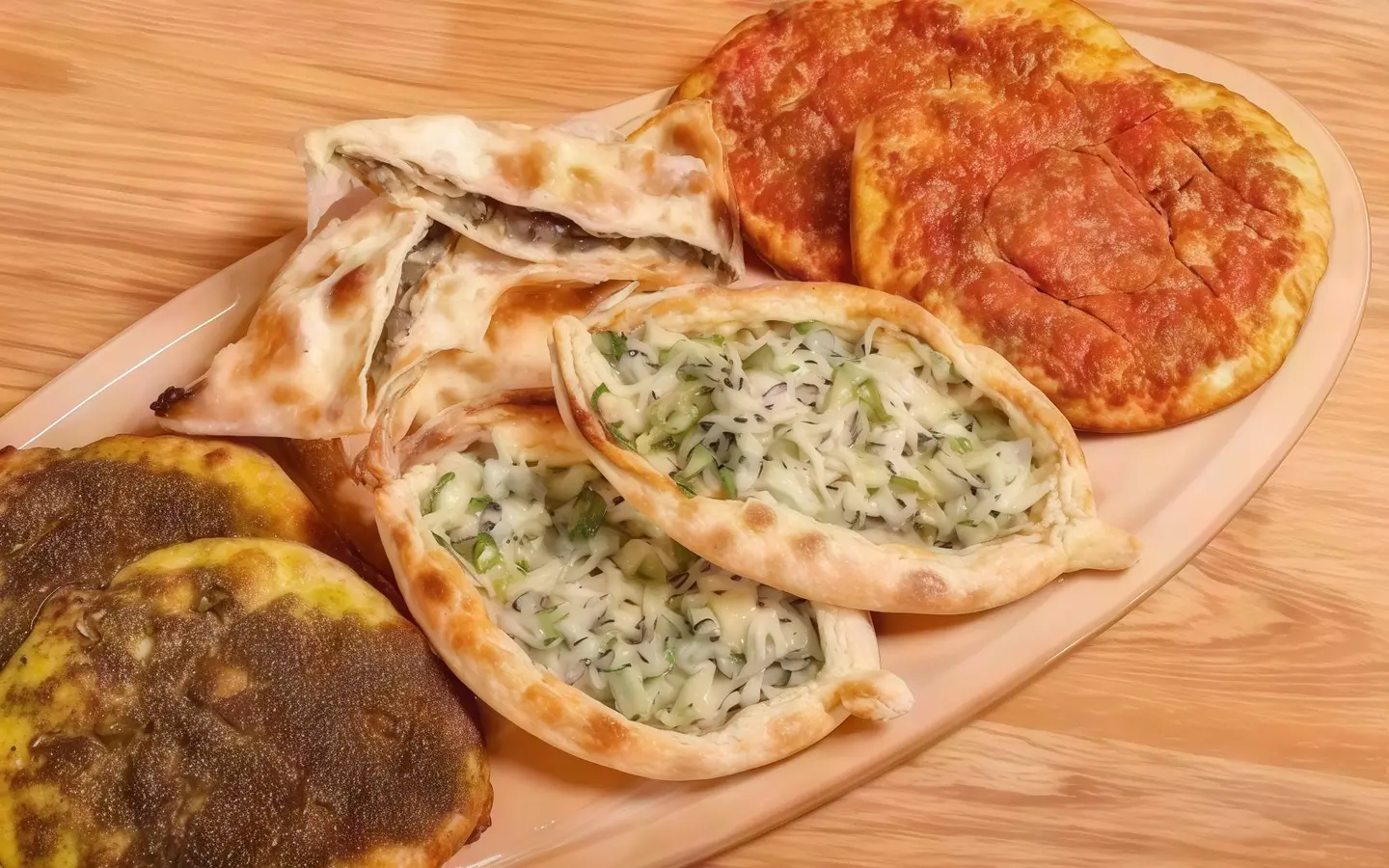 فطائر مشكل صحن - وسط