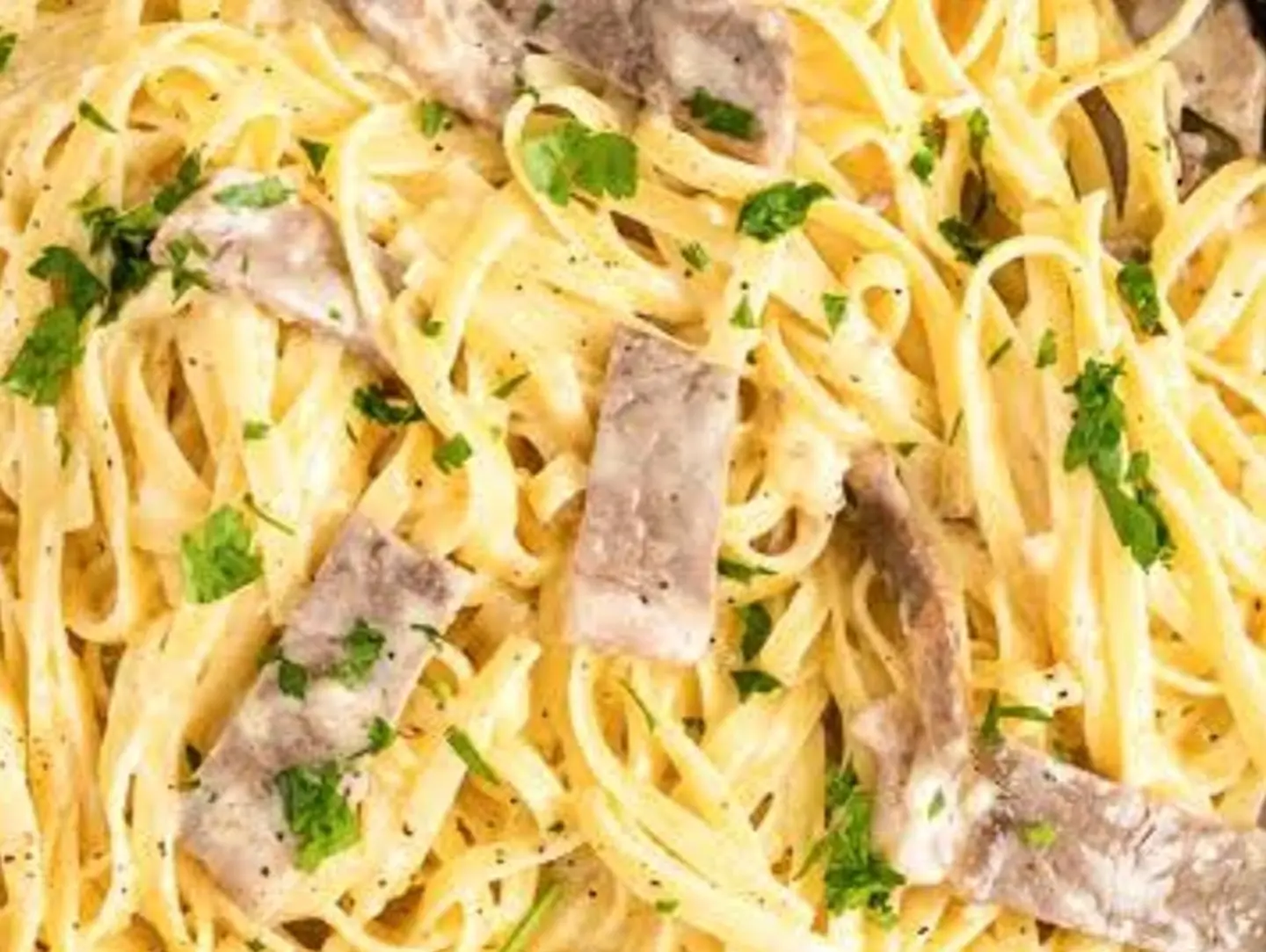 Meat Fettuccine Pasta