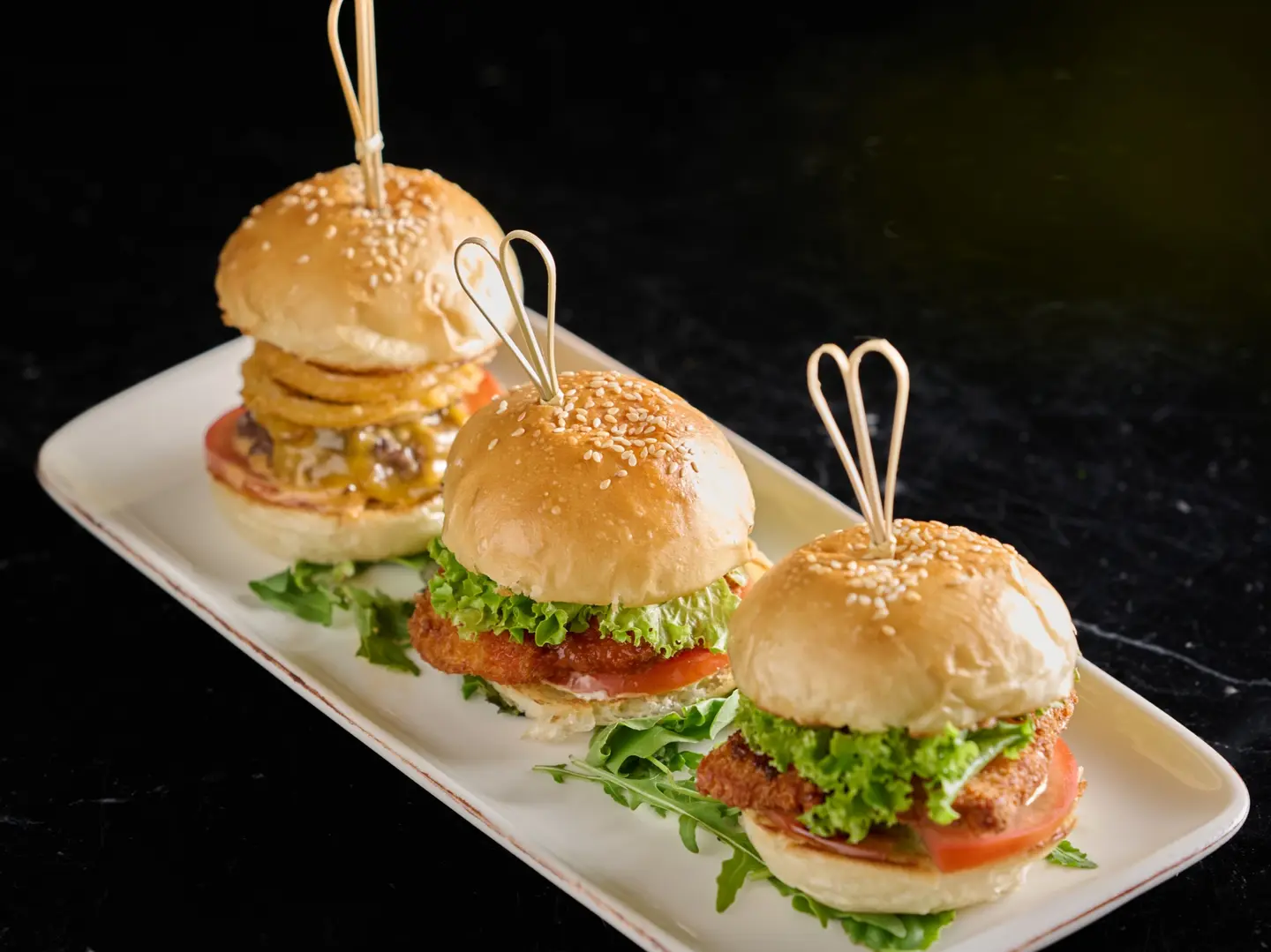 Trio Of Sliders Plate