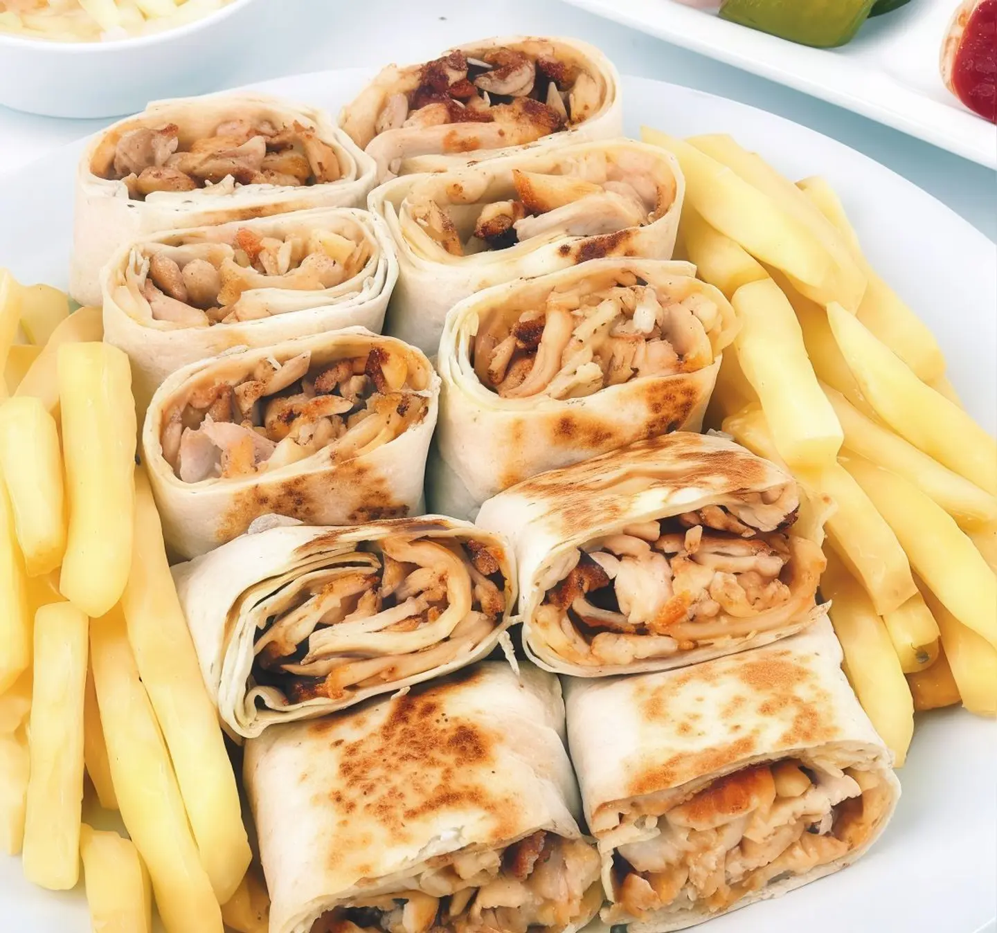 صحن شاورما عائلي فرن
