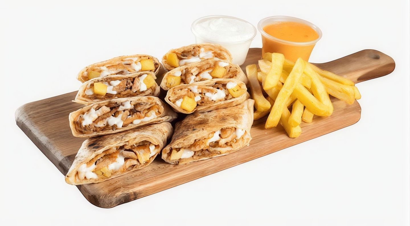 شاورما عربى ونص