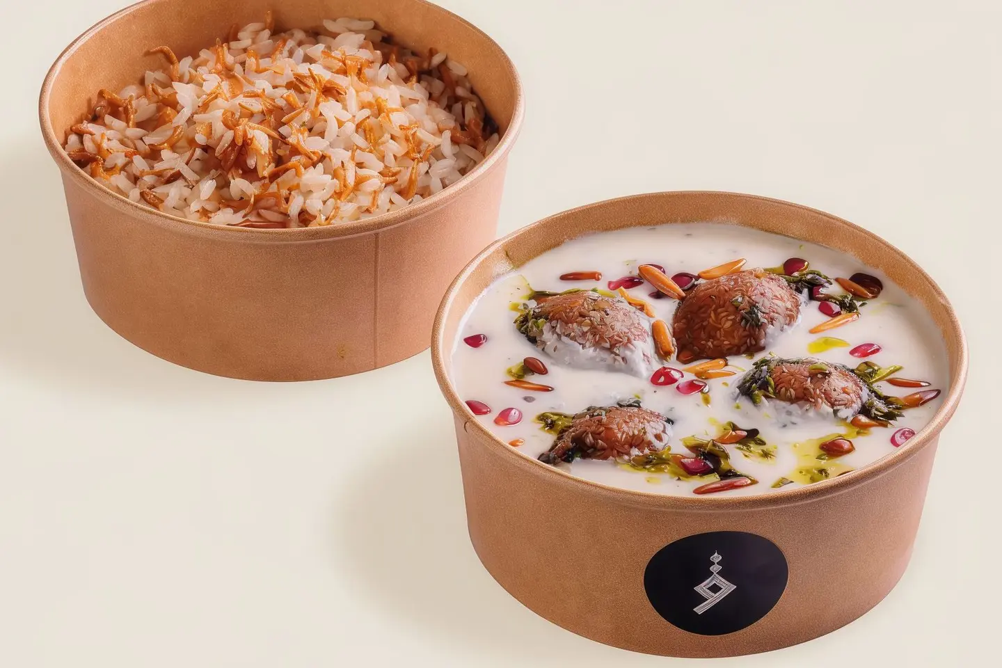 كبة باللبن مع رز