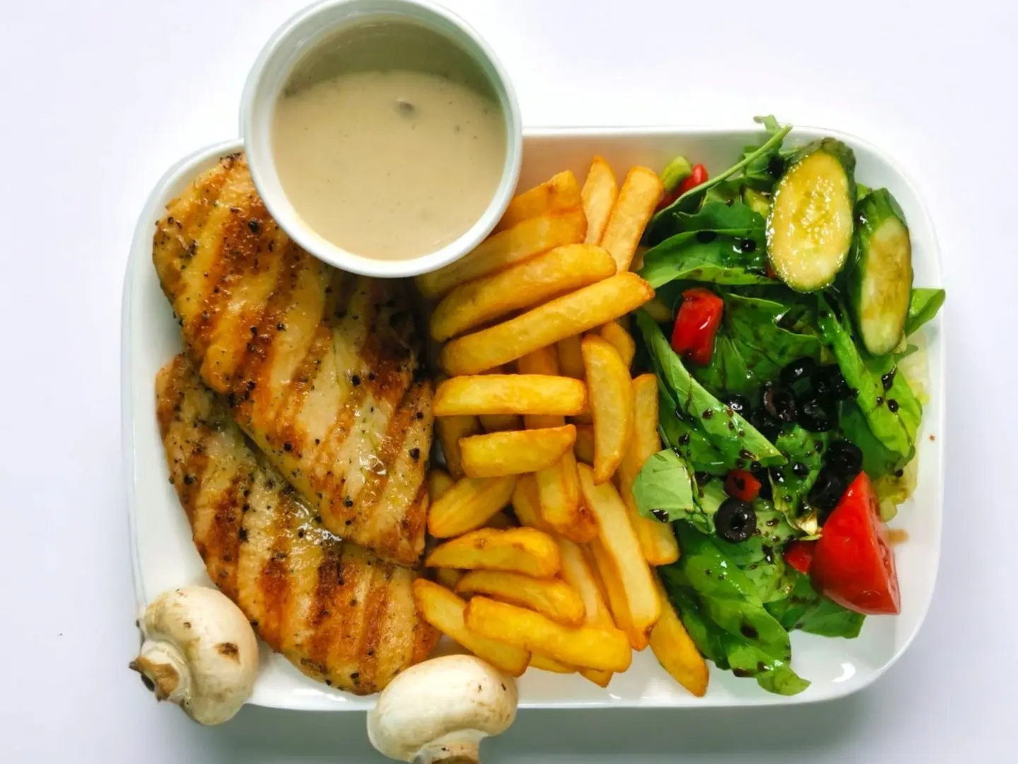 دجاج بالفطر