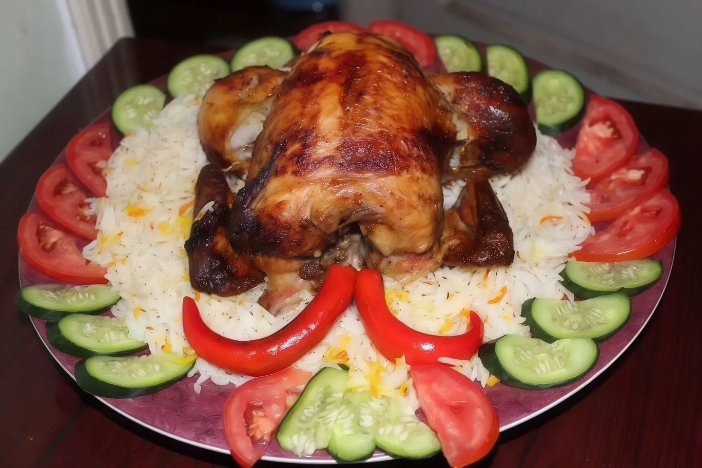 نصف دجاج شواية