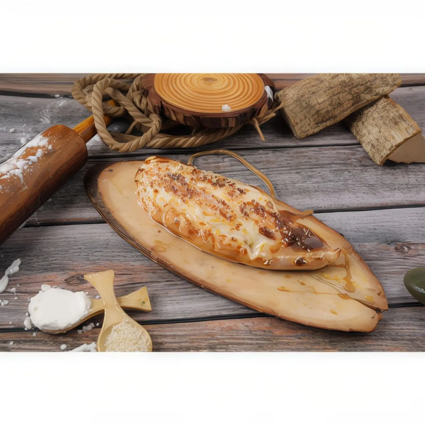 Arayes Labneh With Honey