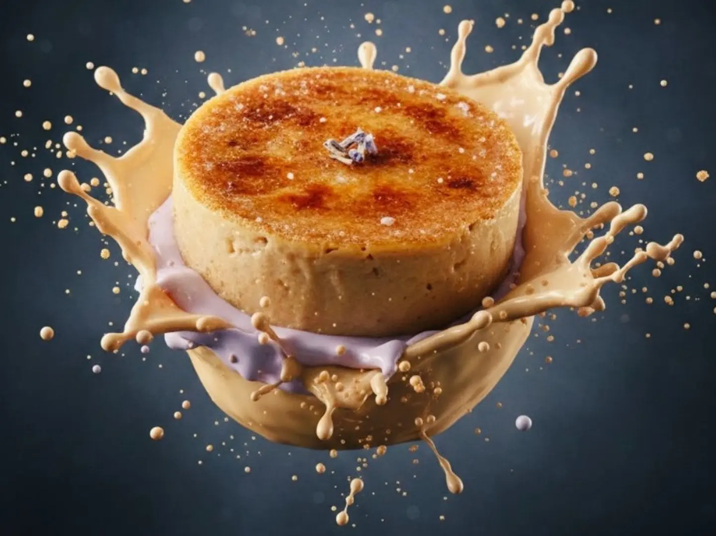 كريم بروليه بالخزامى