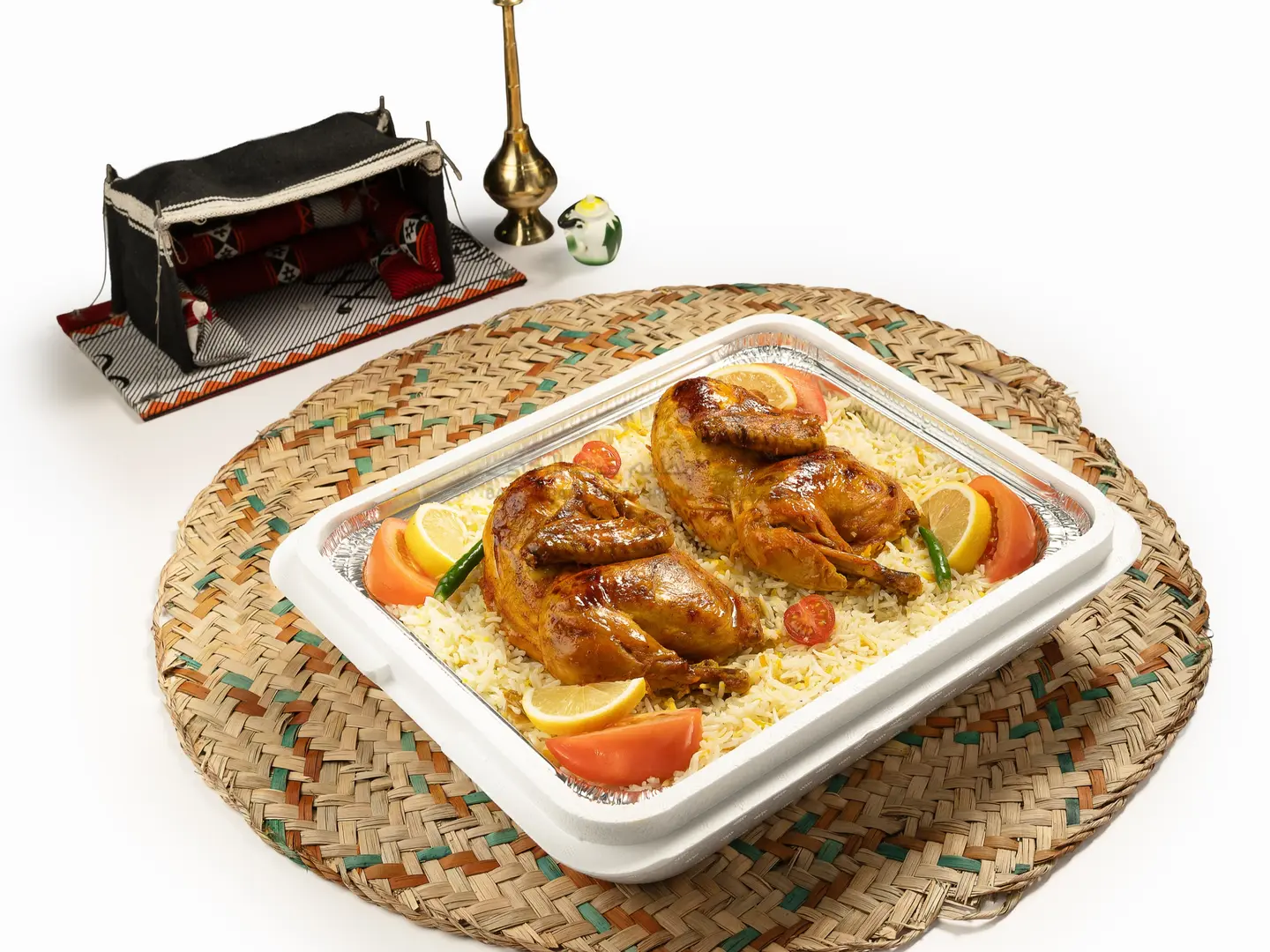 دجاجة مع الرز