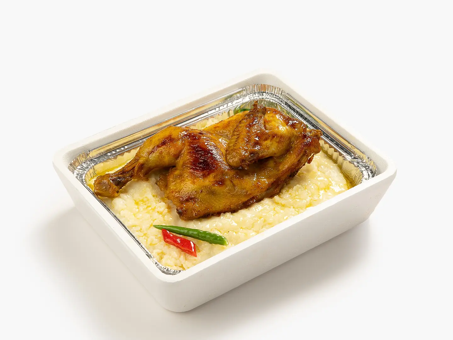 نص دجاجة مع رز سعودي