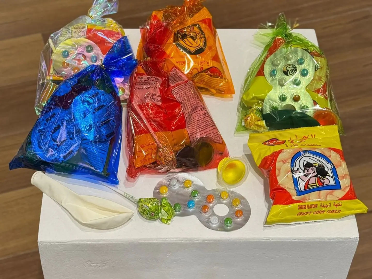 توزيعة قرقيعان الملونة