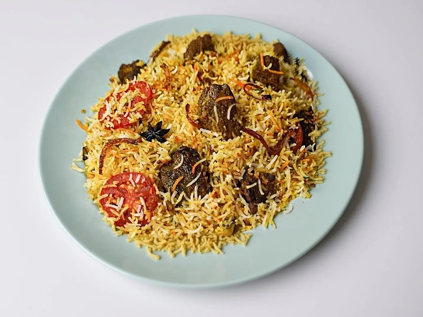 برياني لحم البقر