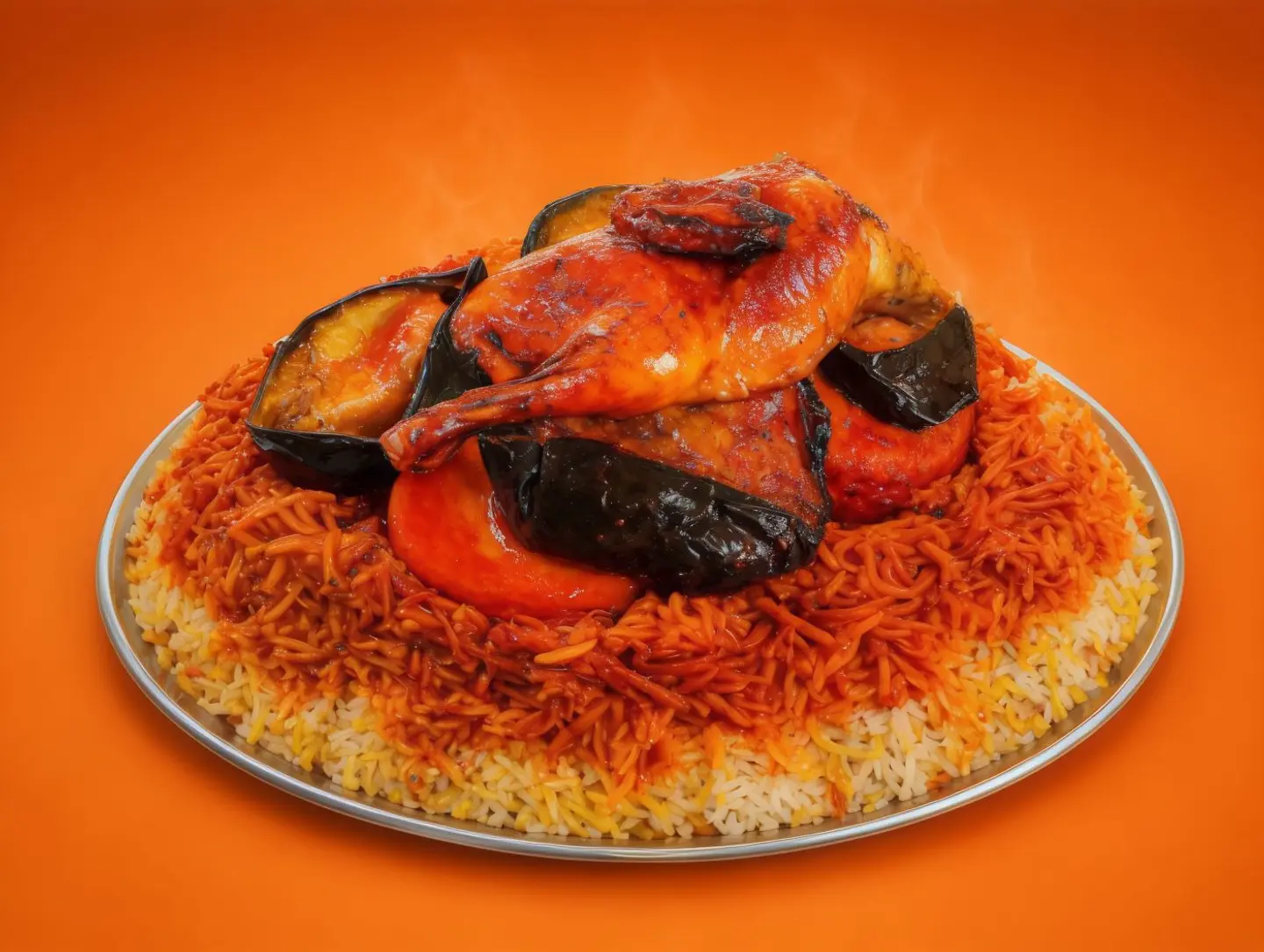 Half Kuwaiti Chicken Maqluba