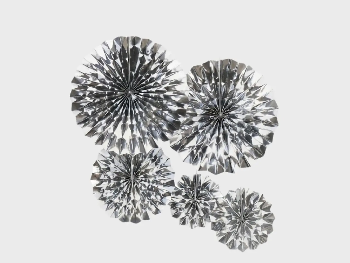 Black Decorative Paper Fans