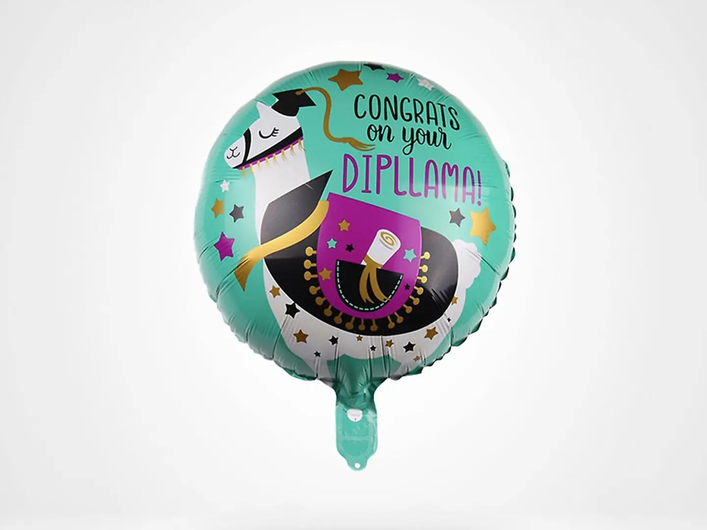 Graduation Llama Foil Balloon