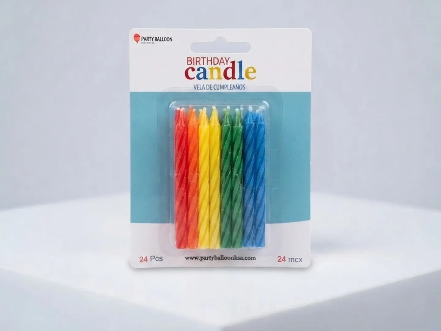 24pcs Multicolor Candle Set