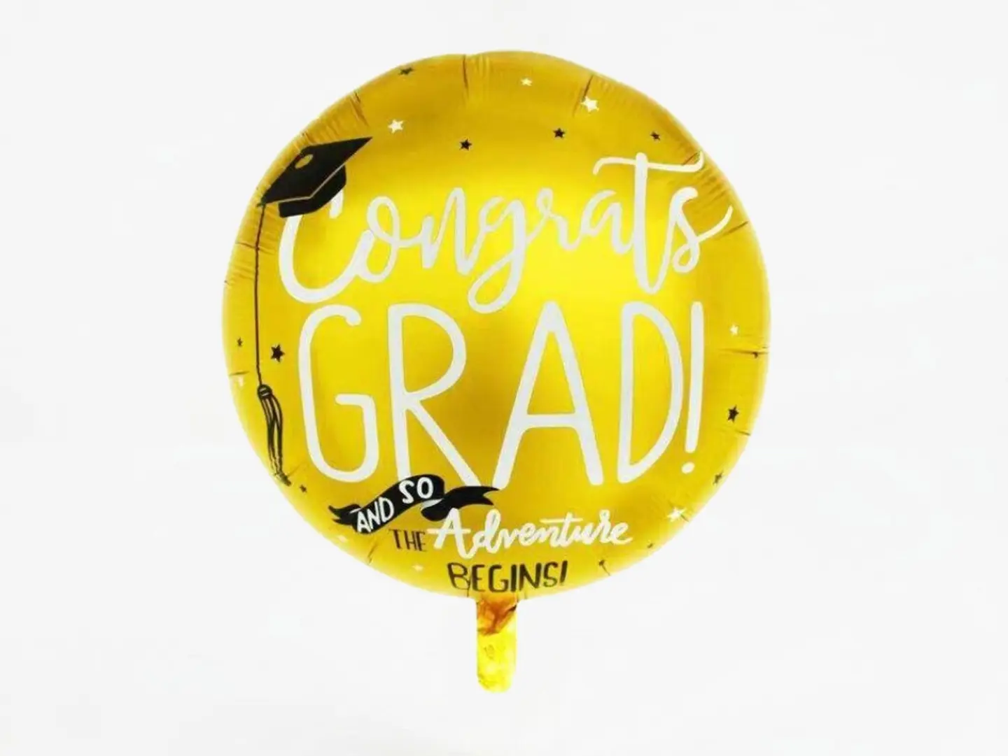 Congrats Grad Gold Balloon