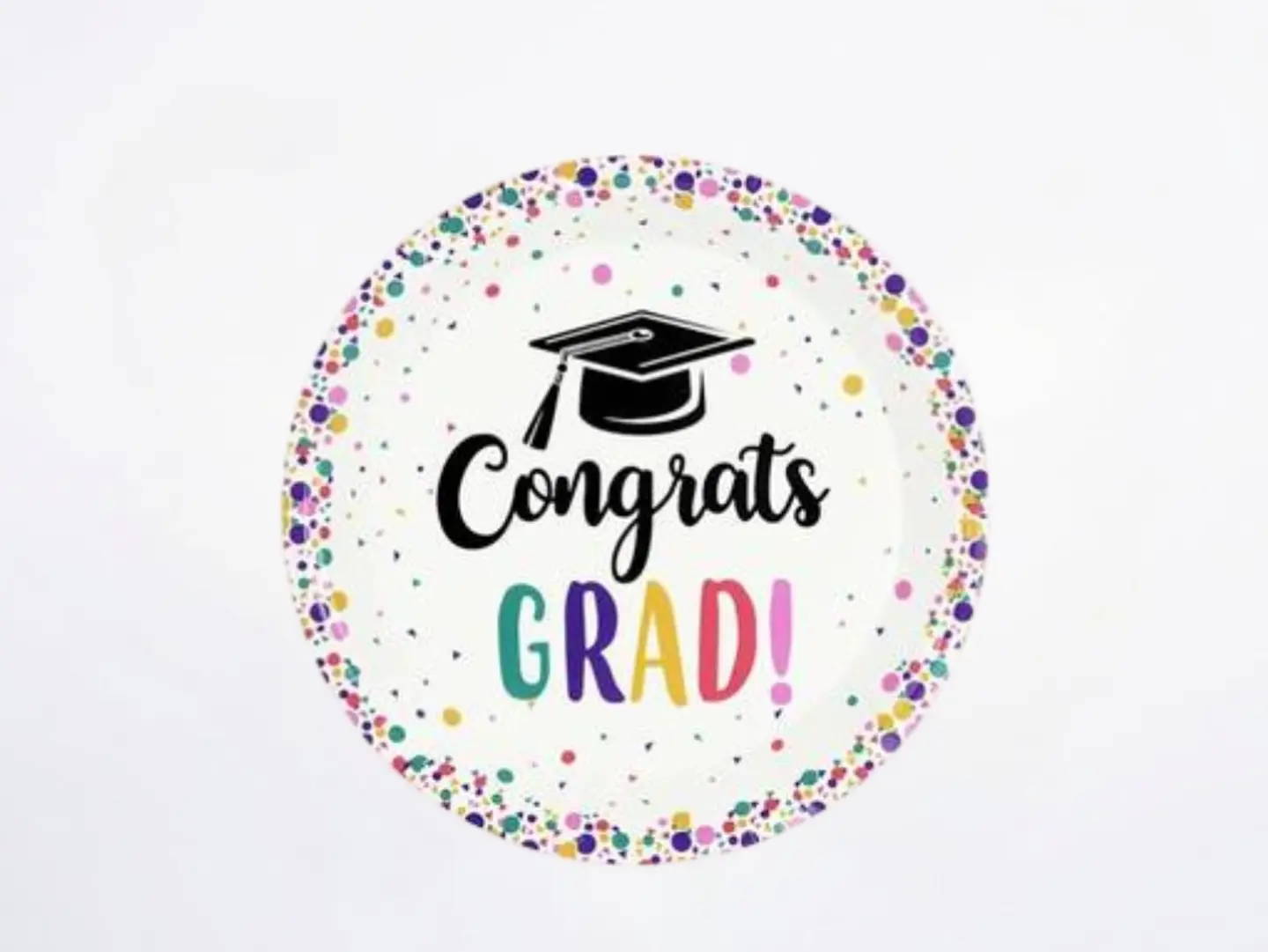 Congrats Grad Plates
