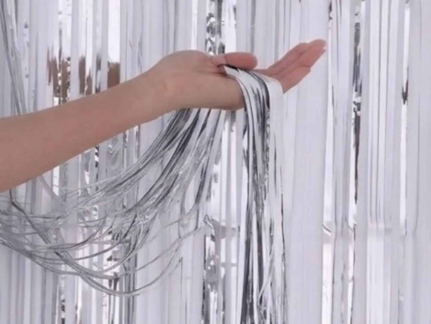 Matte Silver Curtain