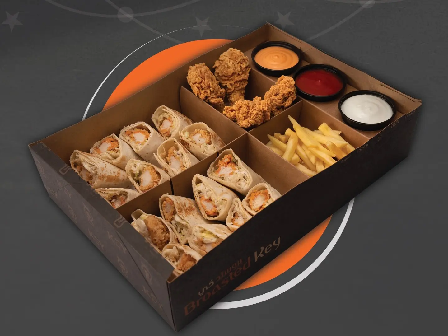 وجبة كي بوكس سندوتش 2 عادي و 2 حار