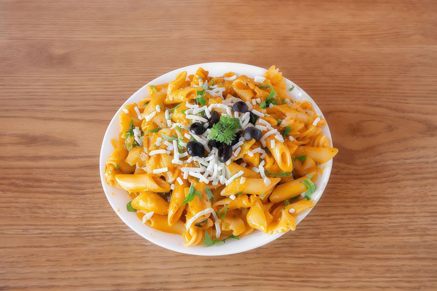 مكرونة نص دائرة