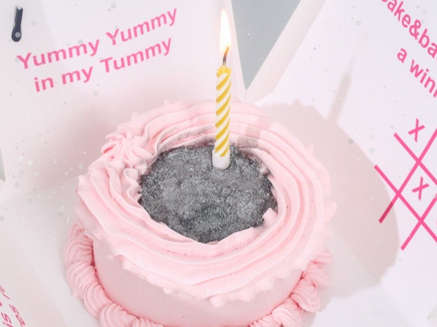 Sparkling Pink Birthday Cake