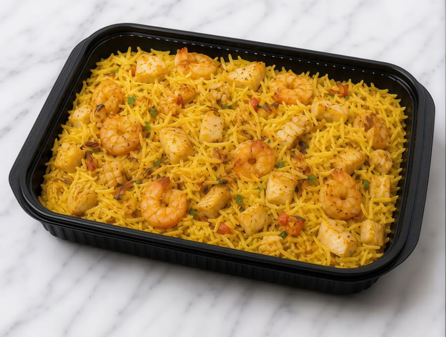 أرز ثمار البحر