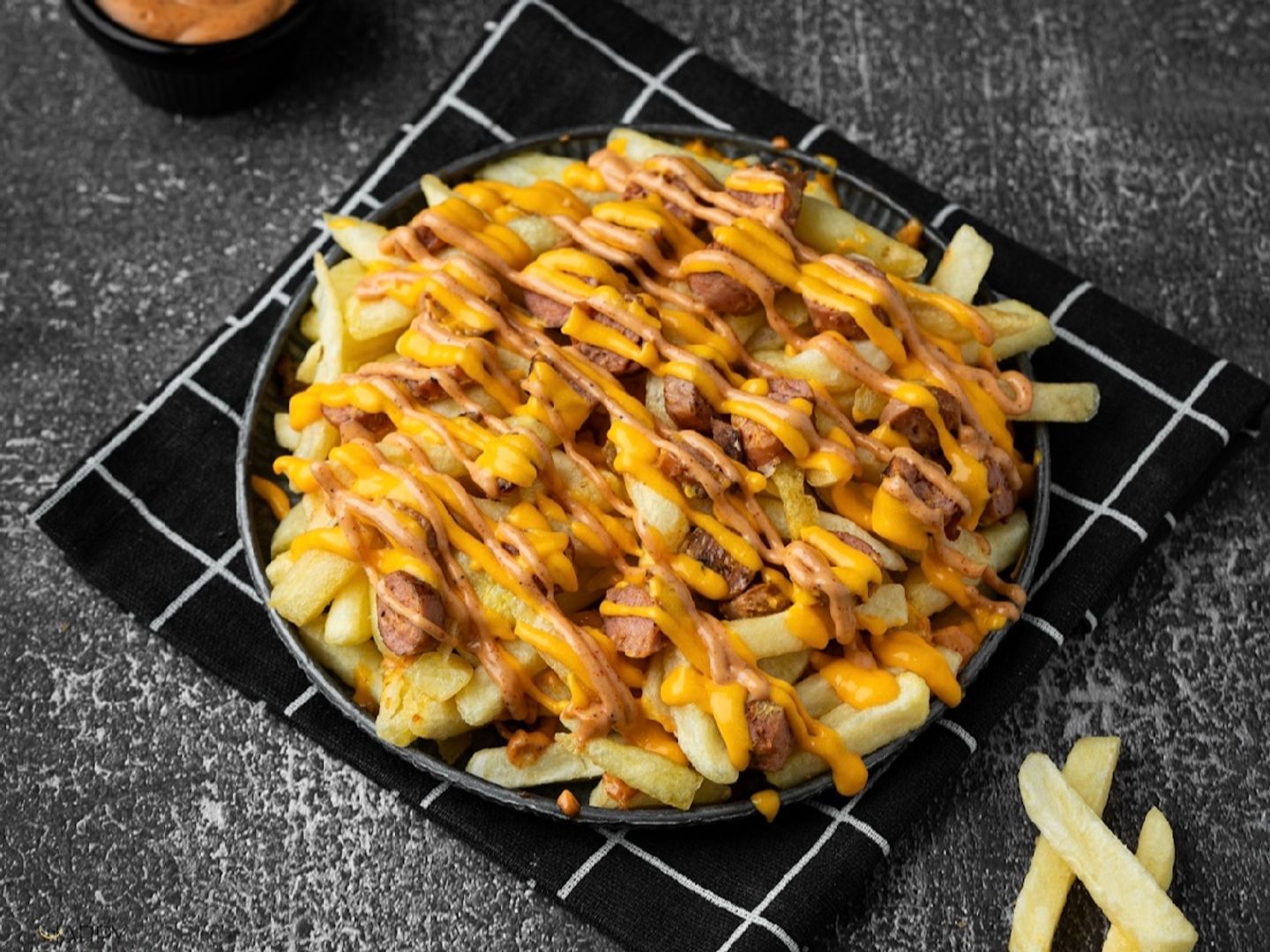 French Fries Happy Box Hotdog