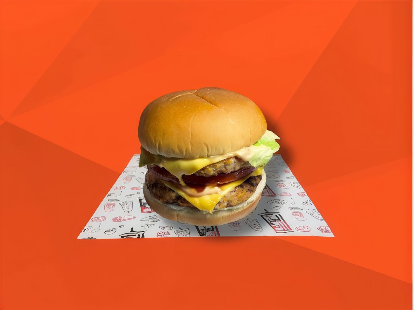 Double Chicken Burger