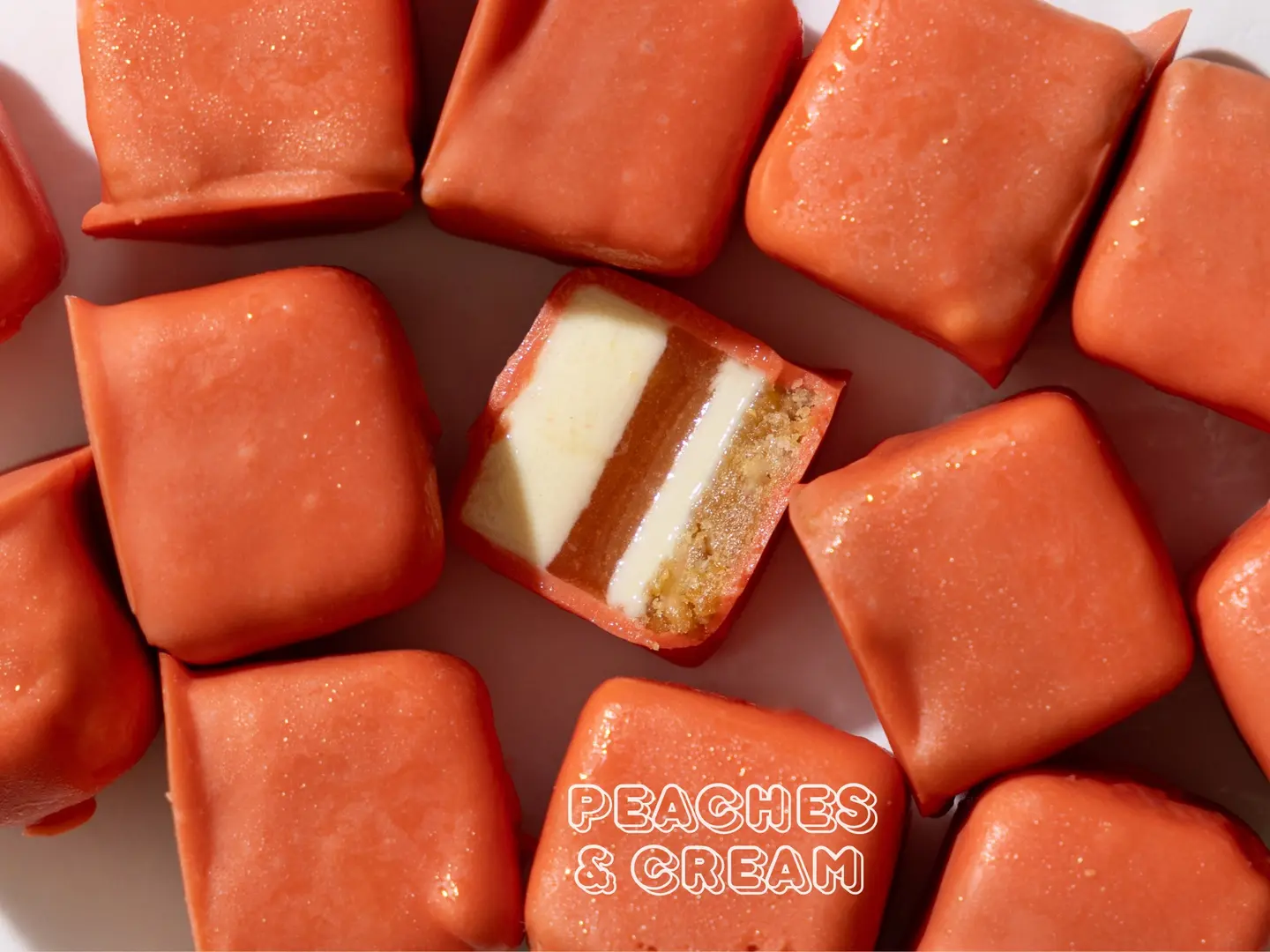 Peaches & Cream Tropical Ice Cream Bites, 8 Pcs