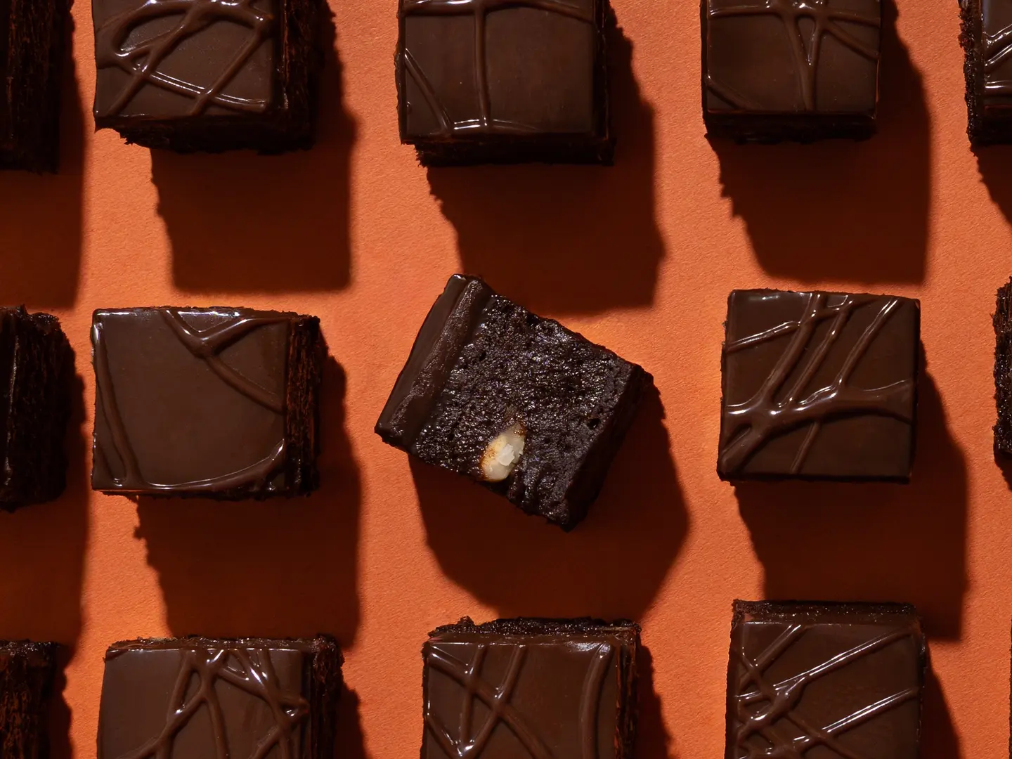 Mini Brownies Fudgy Chocolate Ganache 30 Pieces