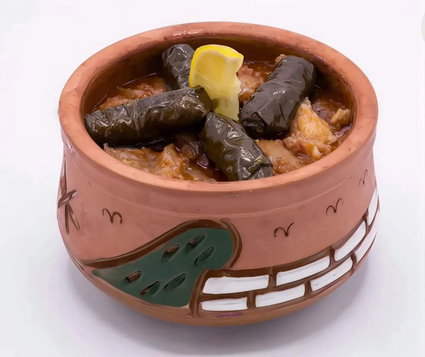 طاجن ورق عنب مع الكوارع