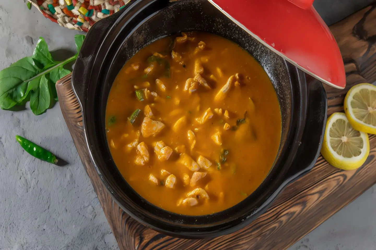 طاجن مغربي دجاج
