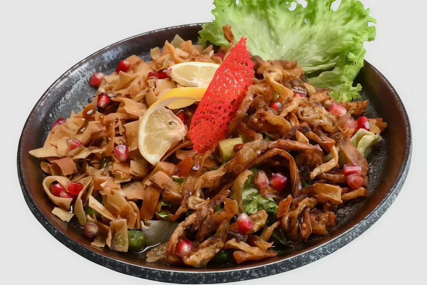 Fattoush With Eggplant Salad