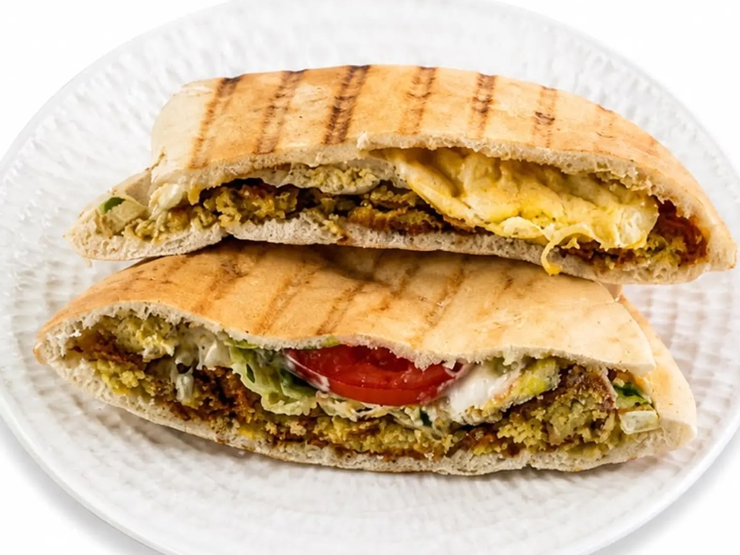 Fried Egg Falafel Sandwich
