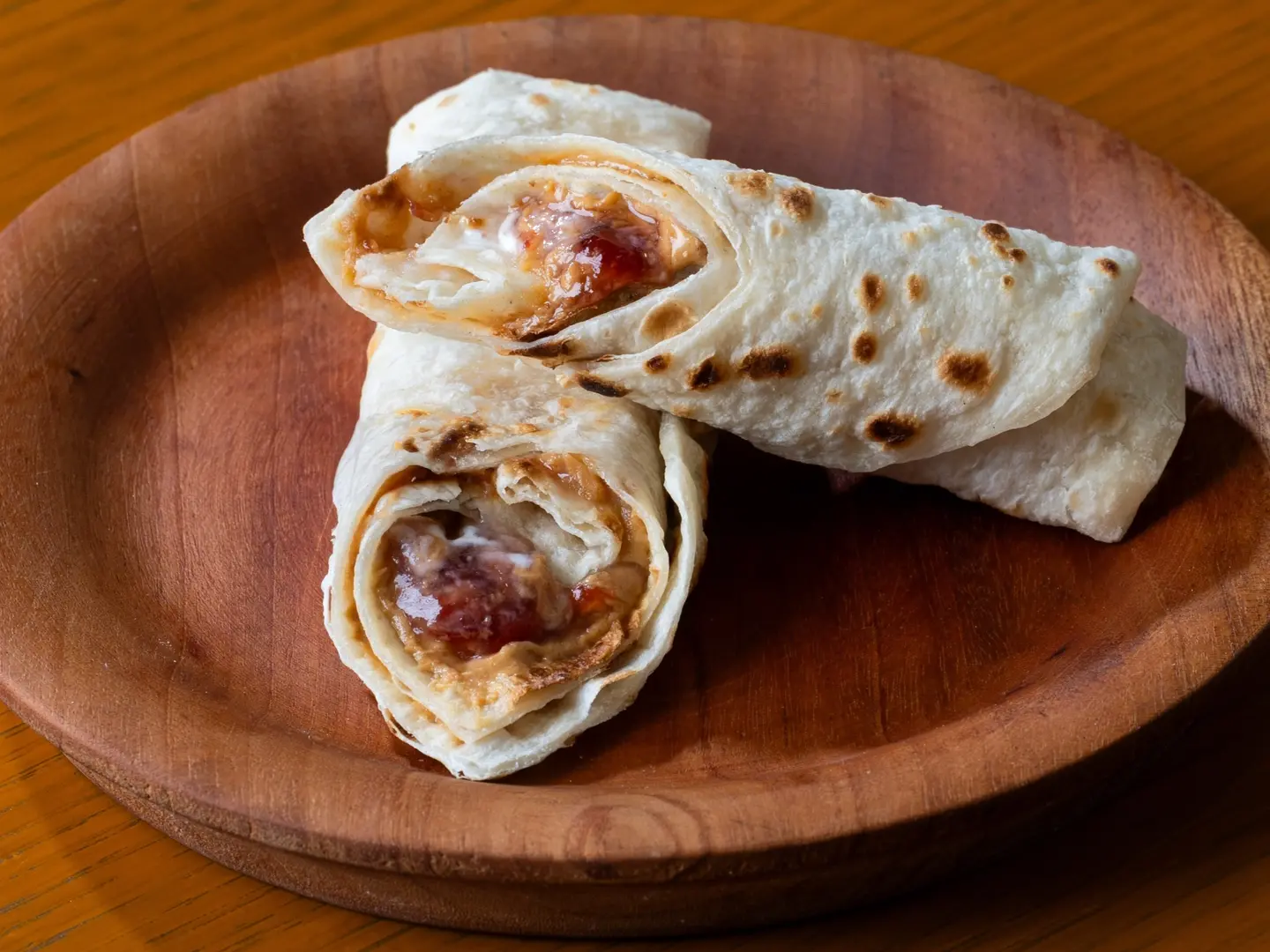 Chapati Peanut Butter With Jam
