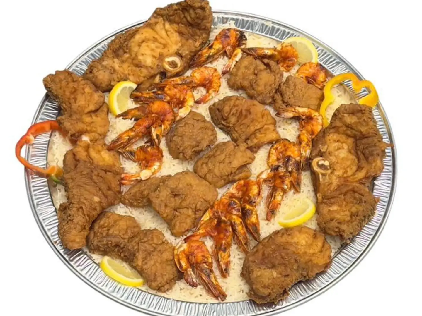 Hamour Fillet Slices With Shrimp Meal
