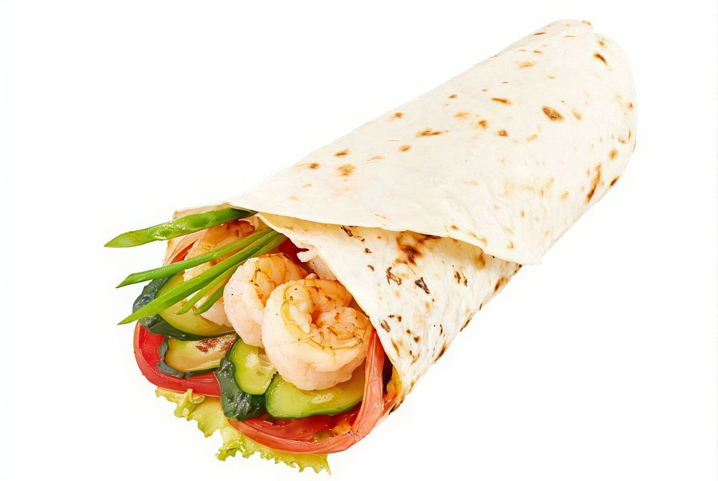 Shrimp Fajita Burrito