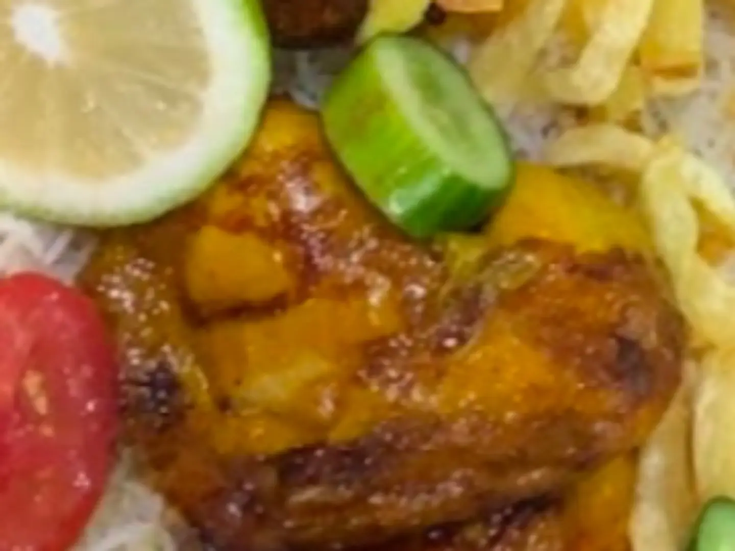 ربع شوايه مع الارز