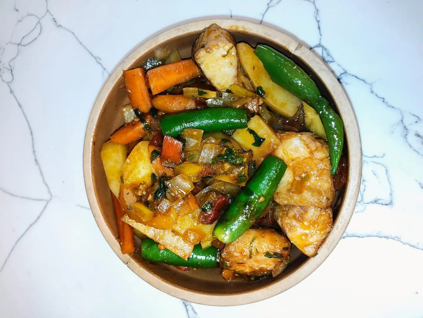 Fillet And Vegetable Casserole