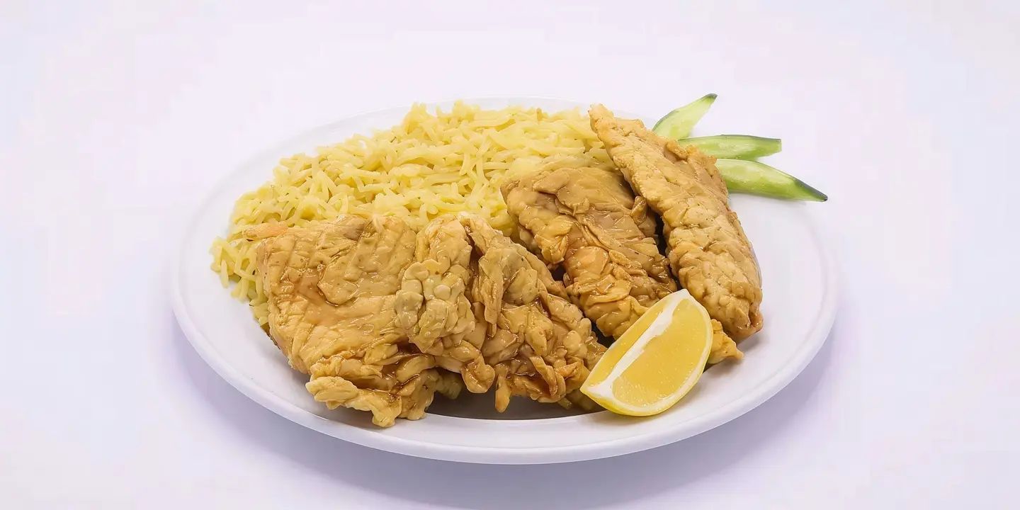 وجبة فيليه مع الرز